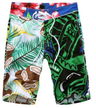 沖浪運動褲升華熱轉印印花